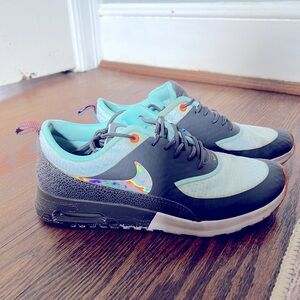 Nike Air Max Thea Premium 616723-101 Silver Gray Glacier Ice Orange (Size 8)